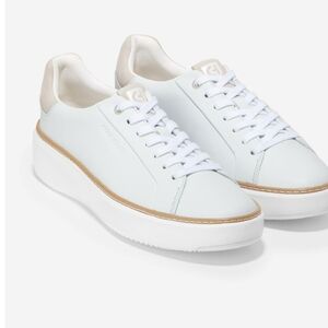 NEW Cole Haan White and Dove Topspin  Sneakers
